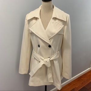 Via spiga winter white trench coat